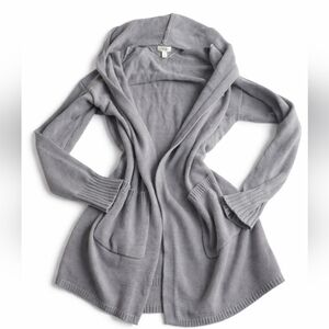 Style & Co Gray Open-Front Knit Cardigan – Women’s XL
